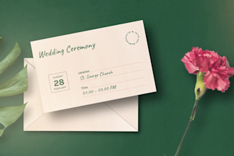 make animated wedding invitation video