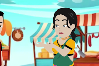 create 2d animation story for your youtube channel