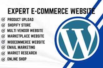 do multi vendor ecommerce marketplace website, auction website, woocommerce web