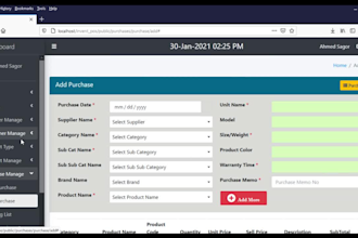 sell inventory or pos management software php laravel