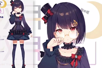 design and rig live2d model live 2d vtuber model 2d vtuber model vtuber model
