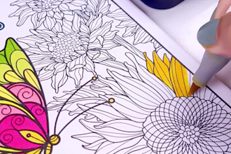 do ugc live action coloring videos for book promo and social media