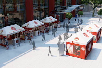 do a 3d animation of your tradeshow booth, stall, kiosk or event