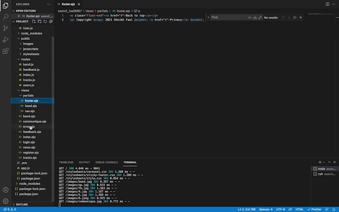 develop mern stack node, react, mongodb, express js web applications