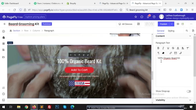 create shopify landing page max conversion