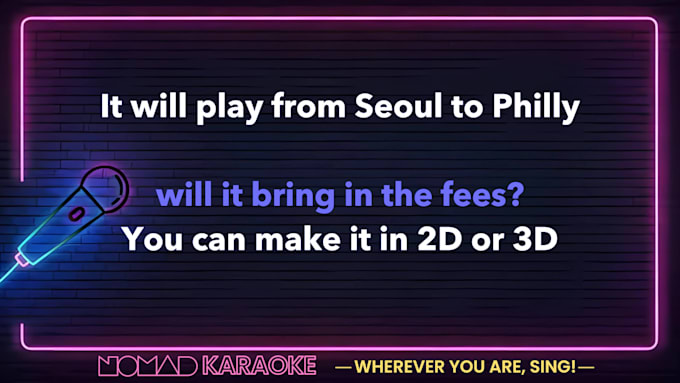 create a perfect karaoke music video for any song you want