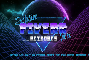 Create A Neon 80s Vhs Retro Intro Animation Video Of Your Text, Logo Or