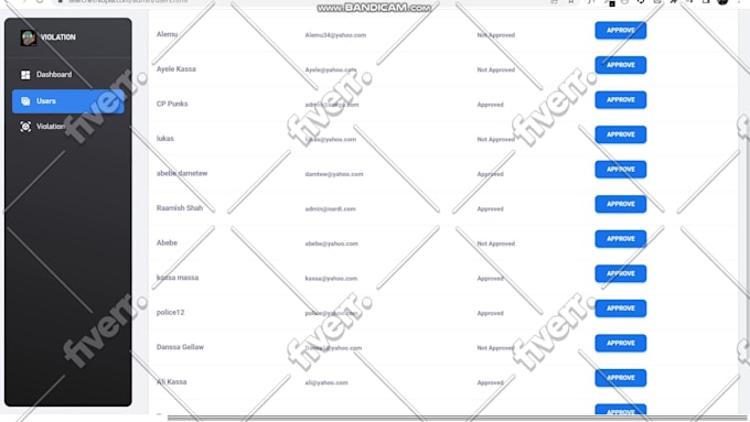 do admin panel and web app with UI UX and backend