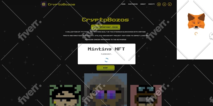develop custom solidity smart contract for nfts