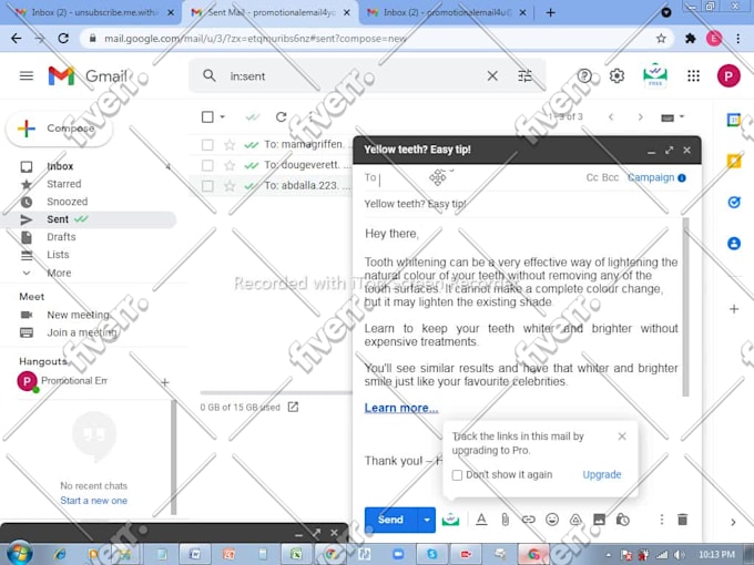 do email marketing manually