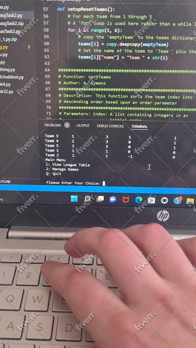 help you in python