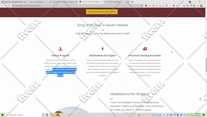 review your thinkific landing page