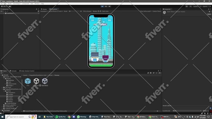 develop endless runner game in unity 2d, game development