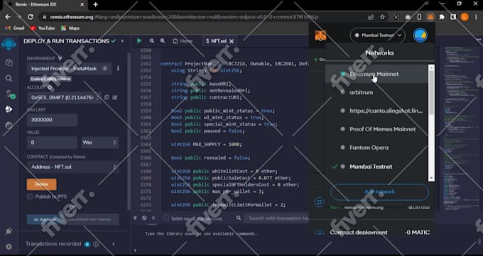 code a secure nft smart contract