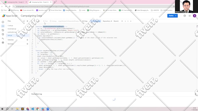 be your google apps script automation expert for you