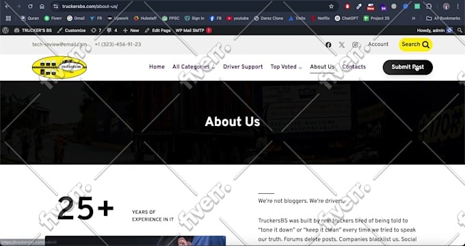 design redesign wordpress website, website development as a full stack developer