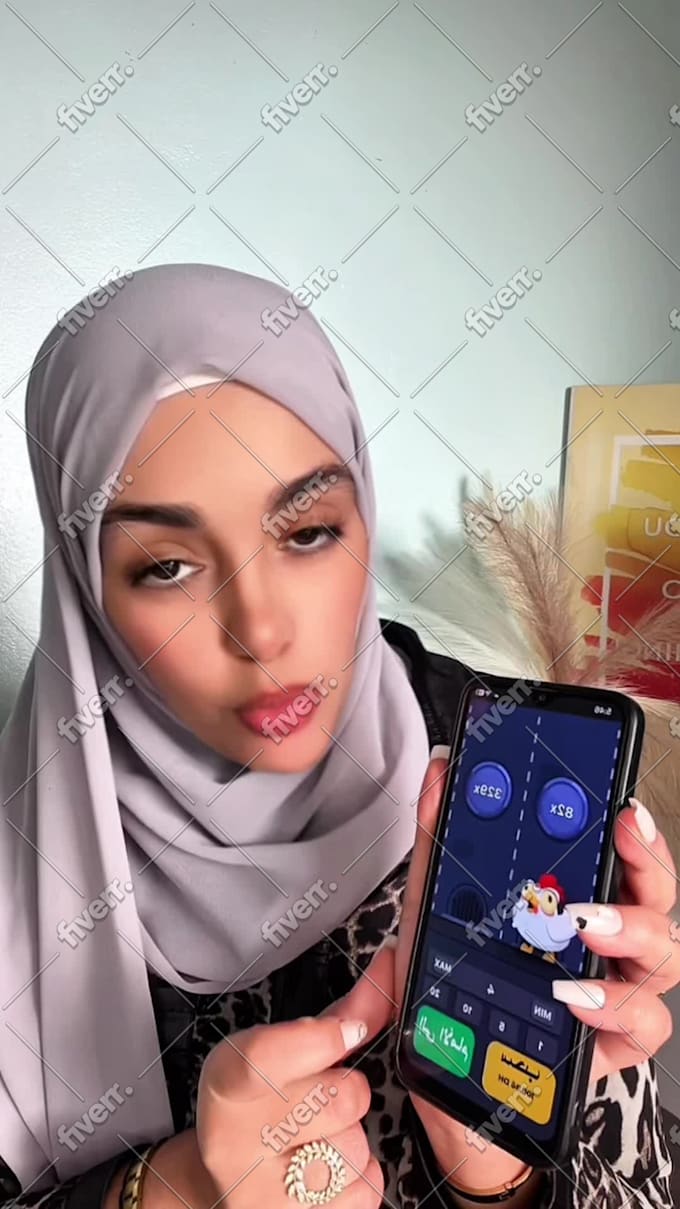 create ugc video arabic for tiktok, instagram or facebook