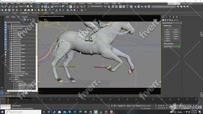 do 3d character rigging in maya and 3ds max