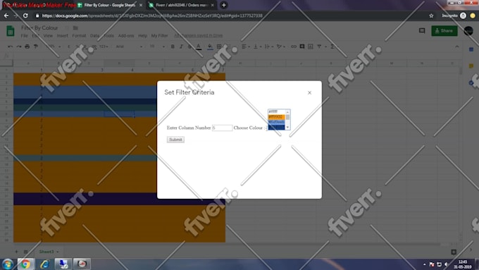 write customise google apps script as per requirements