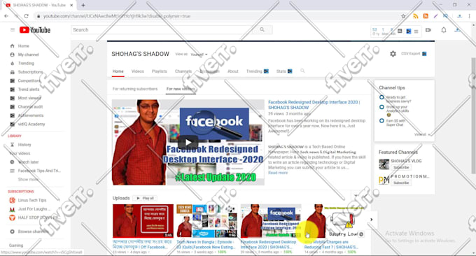 upload your videos to your youtube channel with fully SEO optimized