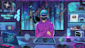 create futuristic animated gifs nft art