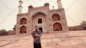 record a video at mughal king akbar royal palace