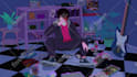 create lofi hiphop animation with aesthetic style