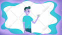 create a 2d motion graphics animation