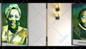 create realistic 3d art gallery slideshow video