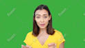 film a green screen female spokesperson video in english