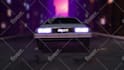 create your logo or text on delorean back to the future car