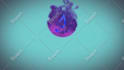 create beauty colorful liquid particles logo animation