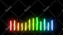 create music visualization with light saber effect