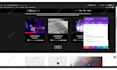 design a modern music website for artists, djs, and labels