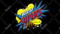 create a unique logo and title animation with comic style