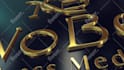 create gold metallic logo animation