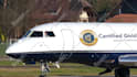add your business logo or text on a jet plane video