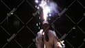 with fireworks on my head, juggle 3 fire clubs