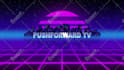 do retro 80s intro video and neon light animation