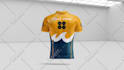 design t shirt with 3d mockup