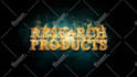 create smoking gold particles animation for logo or text