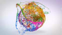 create a full HD colorful paint effects logo reveal