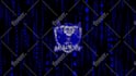 do matrix running code logo animation