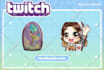 chibi anime sub badges and emotes for twitch and discord