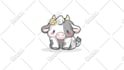 design cute cartoon and mascot logo brand with merchandise