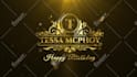 create luxury golden and silver intro logo animation