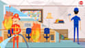 make water and fire damage repair or restoration explainer video