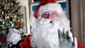 record a funny video message as drunk bad santa claus