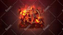 create fire logo intro animation