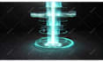 create 3d futuristic scifi hud hologram UI animations for tech projects